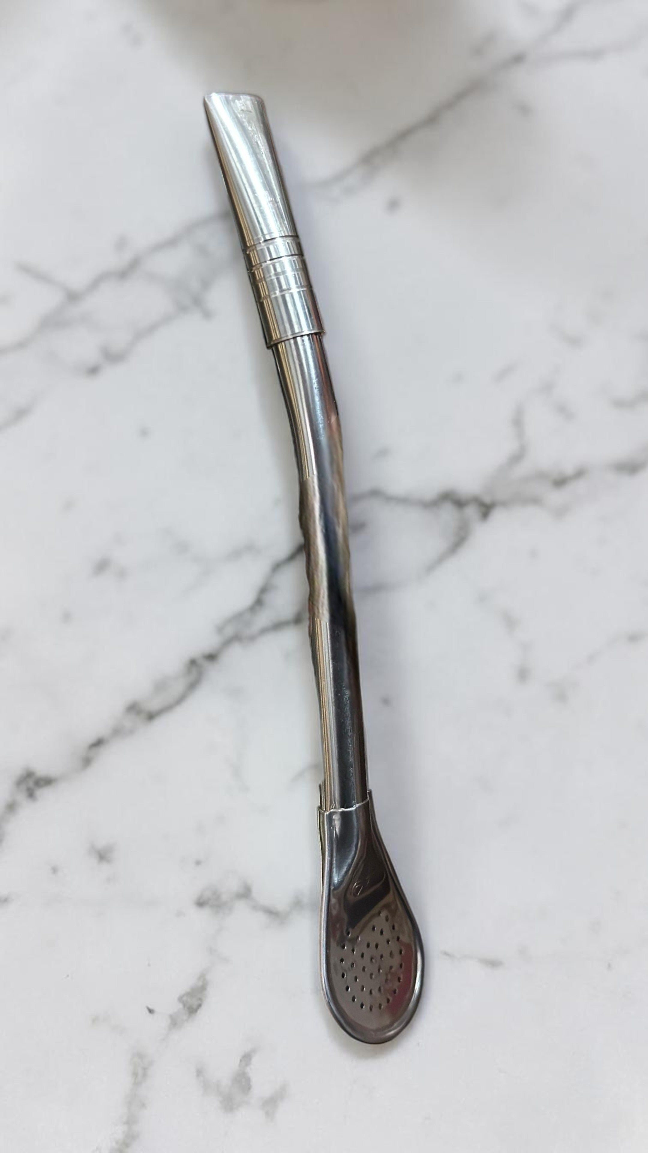 Bombillon pico curvo acero inox
