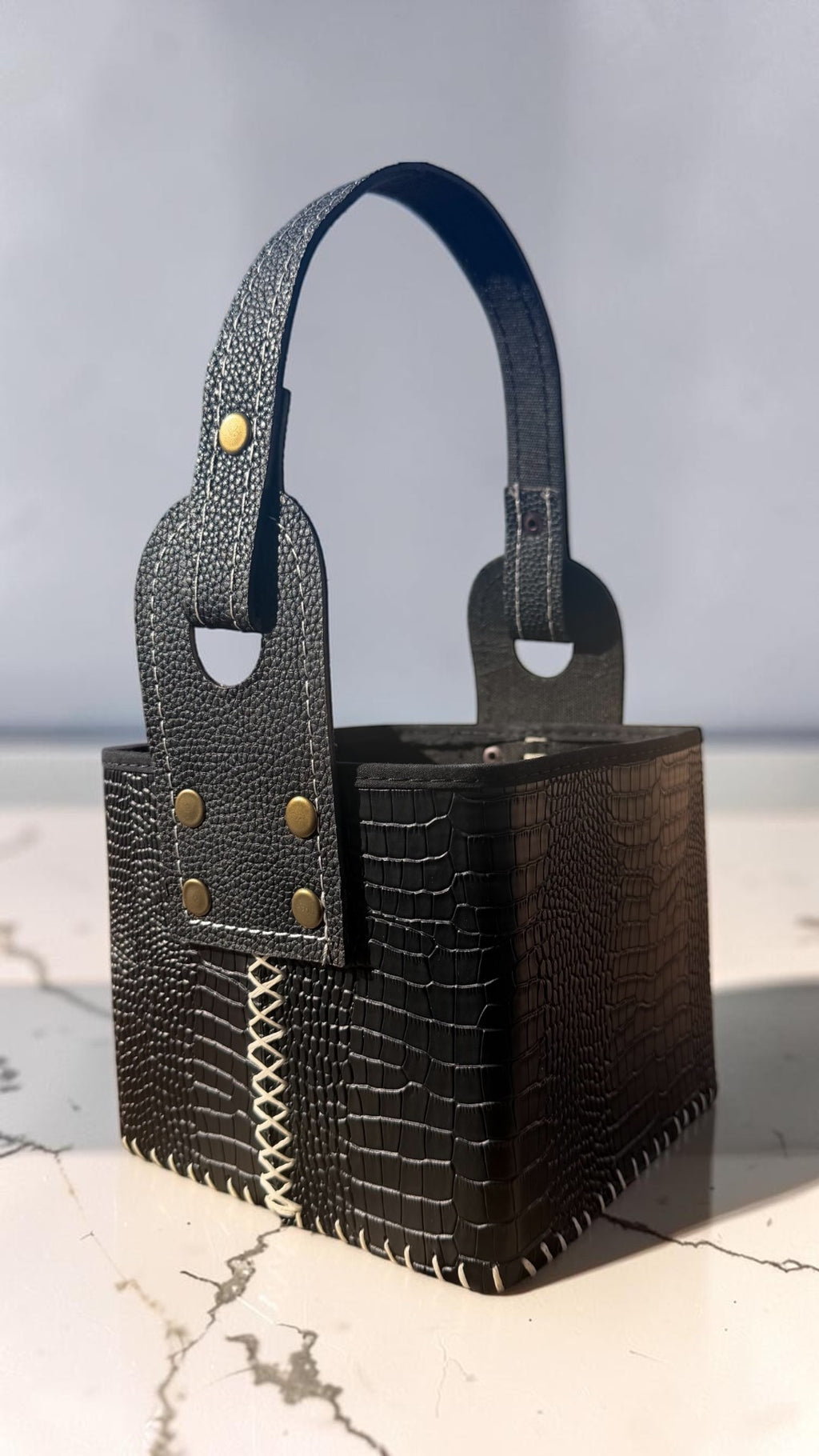 Matera croco doble costura premium