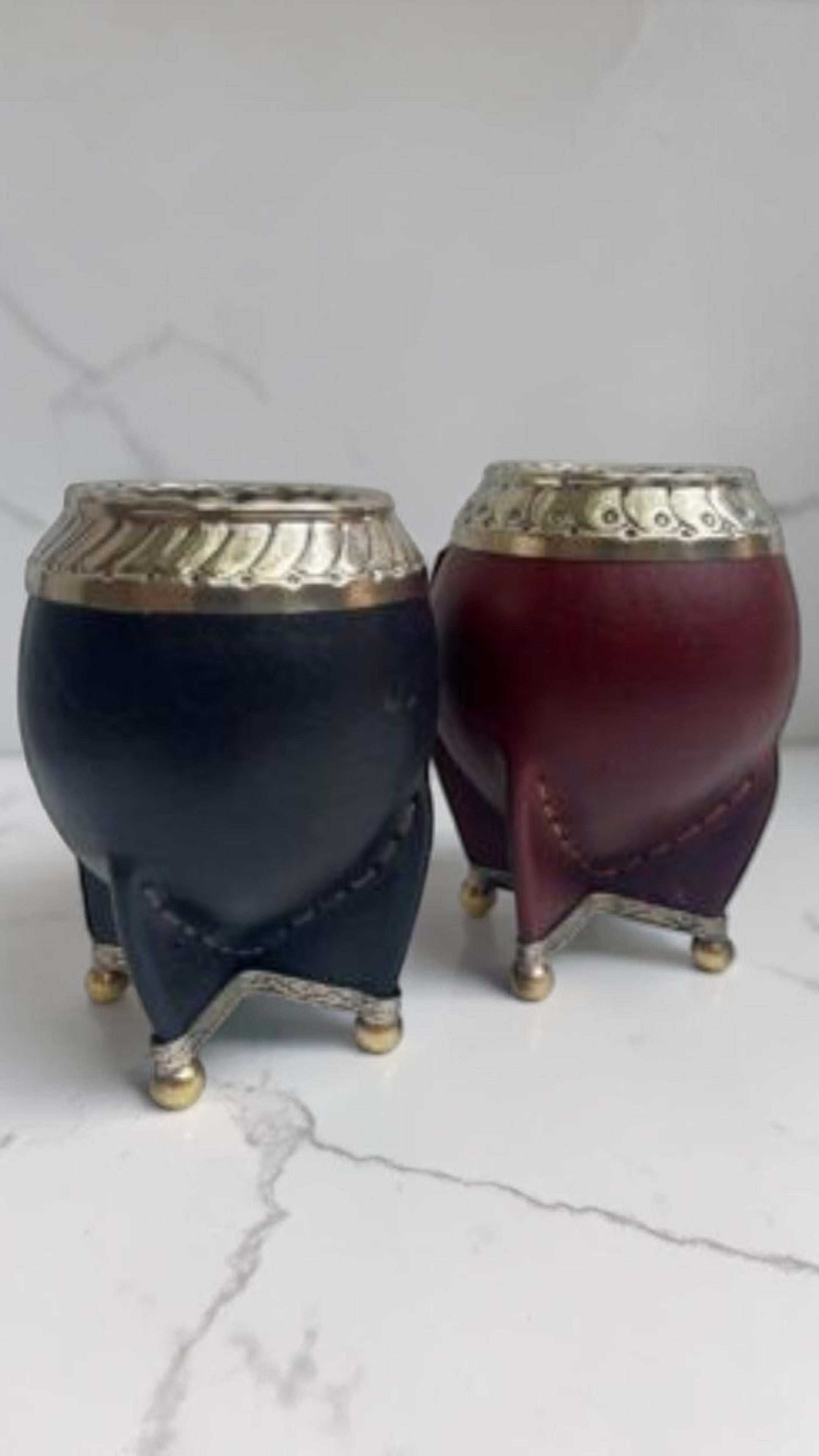 Torpedo liso con base de alpaca y bolitas de bronce